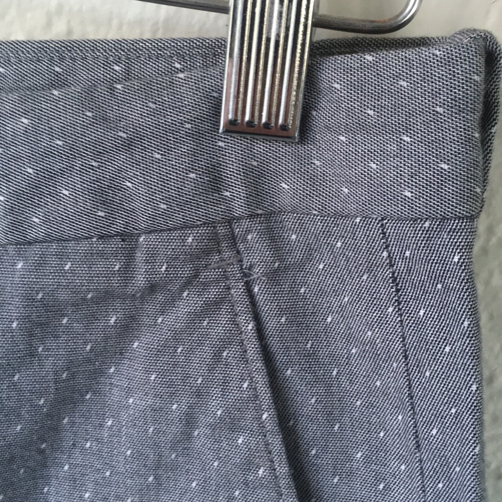 Perry Ellis Grey and white stitching shorts Sz 34 - Picture 2 of 8